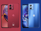 The Moto G54 and Moto G84 come in multiple colour options, including several shades of blue. (Image source: Motorola)