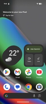 Google Pixel UI based on Android 16: Homescreen