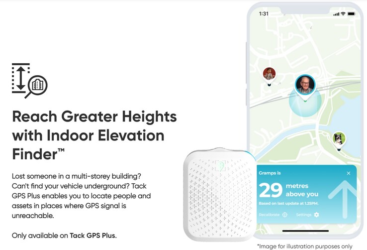 The new Tack GPS Plus adds Indoor Elevation Finder to quicker locate lost people within multi-story buildings. (Source: Tack One)