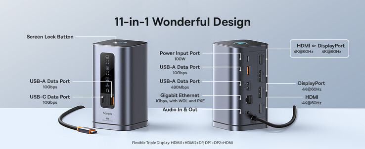 The Spacemate packs 11 ports in a compact form-factor...