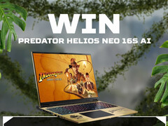 The Acer Predator Helios Neo 16S AI Indiana Jones Edition. (Image source: Acer)