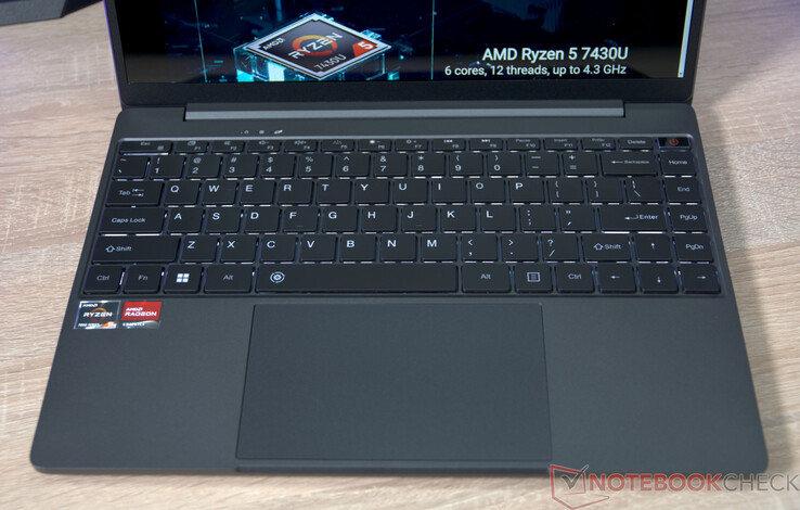 The input devices of the Chuwi CoreBook X