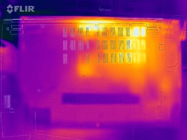 Heat production bottom surface (idle)