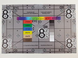 Shot of the test chart