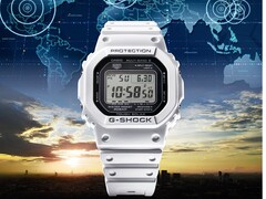 The G-Shock GW-5000HS-7 comes in a striking white color. (Image source: Casio)
