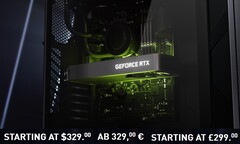 Nvidia's MSRPs for the GeForce RTX 3060 are US$329/€329/£299. (Image source: Nvidia - edited)