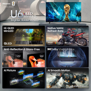 Hisense U6SF Series TVs feature highlights