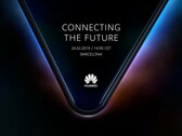 The Huawei 5G foldable smartphone seems to use a book-like flexible spine. (Source: Twitter/Huawei Mobile)