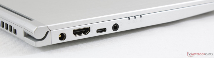 Left: AC adapter, HDMI 1.4, USB Type-C Gen. 1, 3.5 mm combo audio