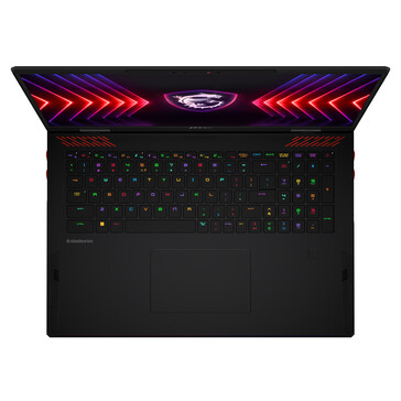 MSI Raider 18 HX keyboard (image via MSI)