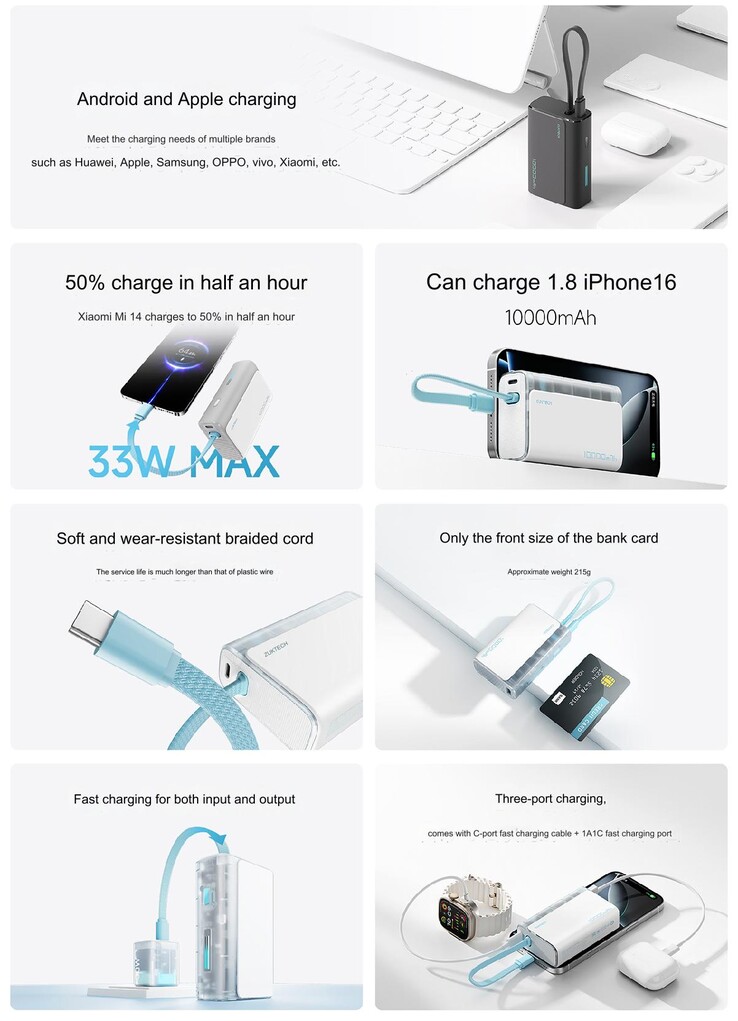 Main highlights of Cuktech CP133L (Image source: Cuktech - machine translated)
