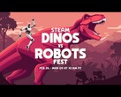 According to Steam, flying fire-breathers are not dinosaurs, which is why games with dragons are not eligible for this event. (Source: Steam)