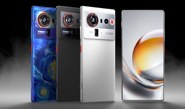 The Nubia Z80 Ultra in all its global launch colours. (Image source: Nubia)