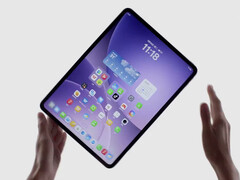 The Oppo Pad 5 has relatively slim display bezels on all sides. (Image source: Oppo) 