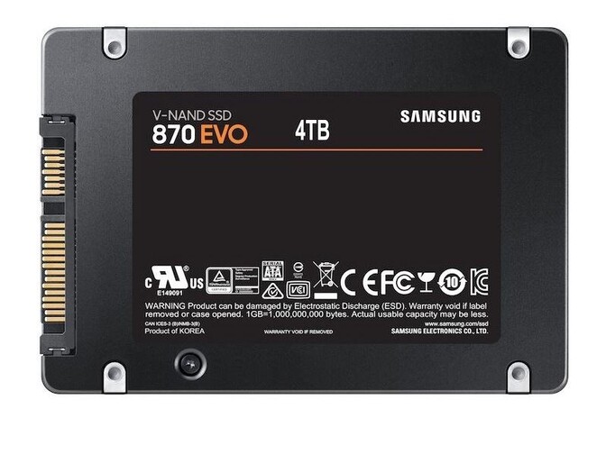 870 EVO U-NAND SSD 4TB 使用時間2時間 ほぼ未使用 Samsung 870 Evo SSD with 4TB experiences another price drop, now