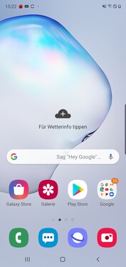 Default home screen