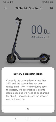 What the ... Not moved? battery into sleep mode?