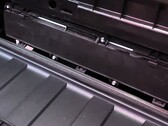 Cybertruck's HEPA filter takes only a minute to replace (image: Munro Live/YT)