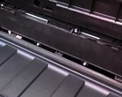 Cybertruck's HEPA filter takes only a minute to replace (image: Munro Live/YT)