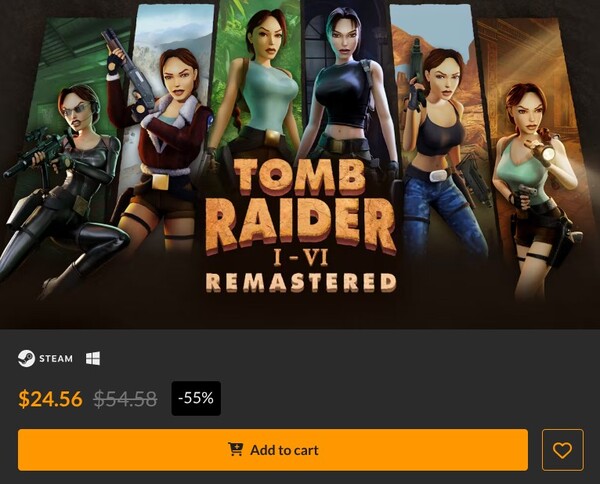 Tomb Raider I-VI Remastered is also available to buy on Fanatical. (Image source: Fanatical)