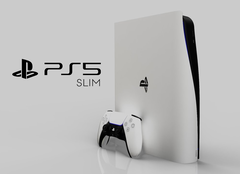 The PS5 Slim, as imagined by Concept Creator and LetsGoDigital. (Image source: LetsGoDigital & Concept Creator)