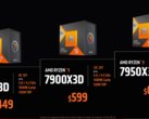 AMD has claimed that the Ryzen 9 7950X3D will comfortably beat the Core i9-13900K in gaming. (Source: AMD)