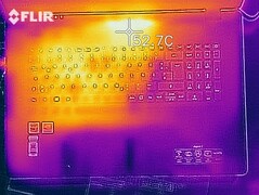 Heat development - Top (load)