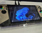 The MSI Claw 8 AI+ as seen during Computex 2024 in Taipei. (Image source: RetroHandhelds)