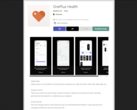 The OnePlus Health app pops up ahead of launch. (Source: Android Police)