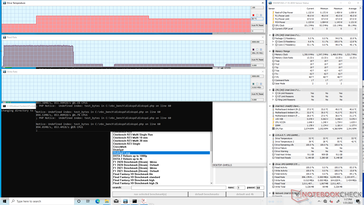 DiskSpd loop test with the included Blade heat spreader. Note the performance dip to just ~890 MB/s before the end of the first test