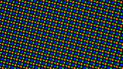 Display of the subpixel grid