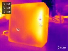 Minisforum EliteMini UM780 XTX vs. stress test (top vertical)