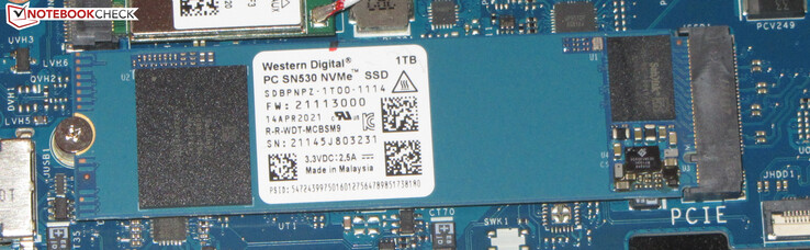 An NVMe SSD serves as system drive.