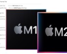 The Apple M2 GPU has offered decent performance increases over its M1 counterpart. (Image source: Apple/GFXBench - edited)