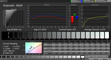 CalMAN Grayscale – default setting