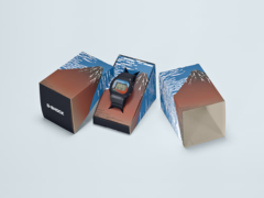 Casio’s G-Shock x Katsushika Hokusai watches (DW-5600KHG25-1 pictured) are now available in Europe. (Image source: Casio)