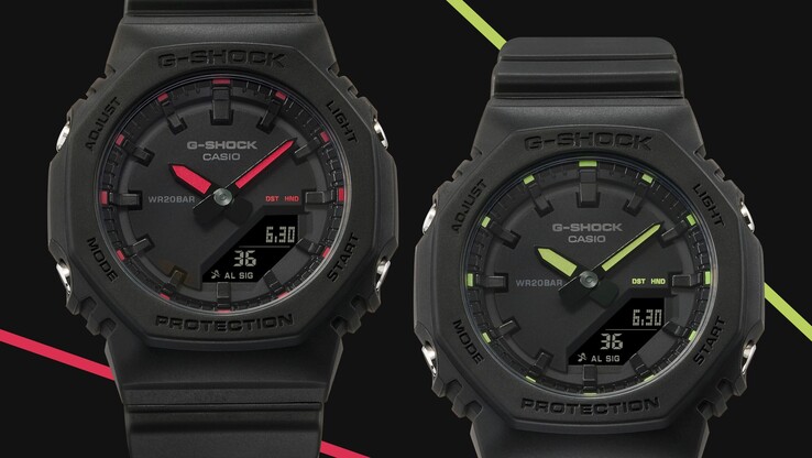 The Casio GMA-P2100SA-1A1 and GMA-P2100SA-1A2 watches. (Image source: Casio)