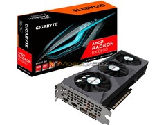 The Gigabyte Radeon RX 6600 EAGLE should be one of many RX 6600 cards to arrive later this year. (Image source: VideoCardz)