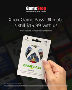 A screengrab of a social media post from GameStop Marketing its 'cheaper' Xbox Game Pass offerings (image source: GameStop)