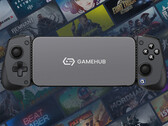 Version 5.1.0 promises improved Windows PC gaming emulation. Pictured: the emulator running on a phone. (Image source: GameSir and Steam - edited)