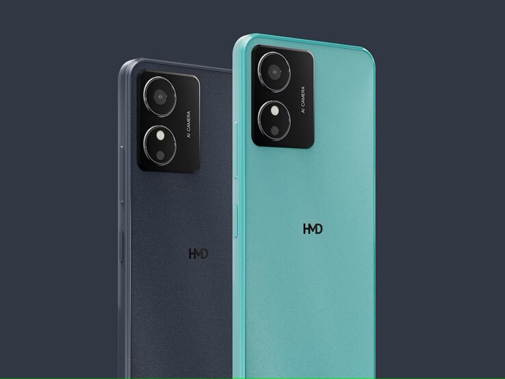 The HMD Key comes in Midnight Black and Icy Blue colorways (Image source: HMD)