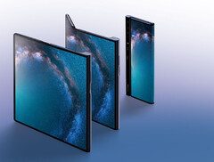 Huawei&#039;s Mate X features an outwards-folding mechanism. (Source: Huawei)
