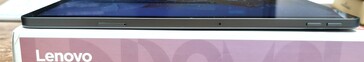 Top: microSD slot, microphone, volume rocker