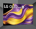 Front of LG G5 OLED TV seen at side angle