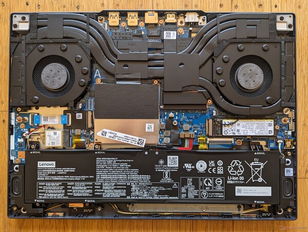 A look inside the 2023 Lenovo Legion Slim 5 16-inch (Image: Allen Ngo)