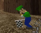 Mario's brother Luigi in his classic green and blue outfit has been found in Sega GT for the Sega Dreamcast console (Image: CombyLaurent1)