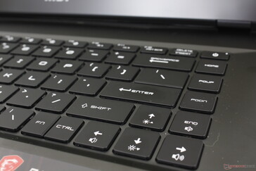 Full-size arrow keys with a shortened Shift key