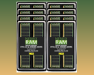 A render of Nemix's 4TB 16-module DDR5 RDIMM kit (image source: Nemix)