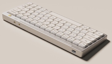 The USB-C port can be used to connect the keyboard to devices or charge the 3,000 mAh battery that powers Bluetooth and 2.4 Ghz for wireless connectivity. (Image source: Nics Tek)