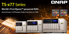 QNAP TS-x77 NAS lineup with AMD Ryzen (Source: QNAP Systems)